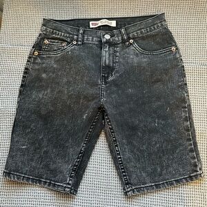 Levi's 502 Size 27 Waist 14 Reg Youth black washed denim w/ added stretch